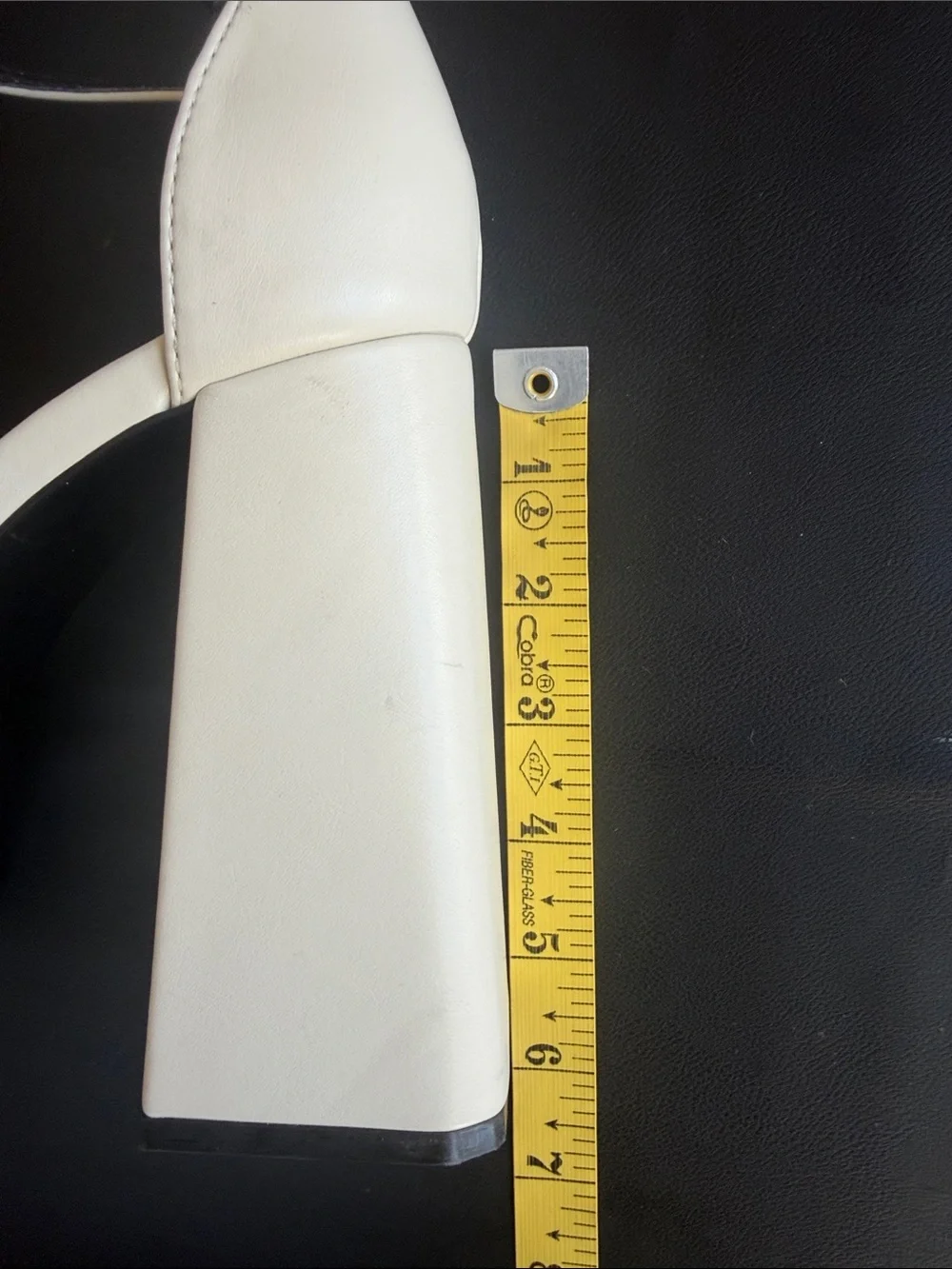 Zara White Chunky Block Heel Ankle Strap Pumps EU 41 US 10 Square Toe